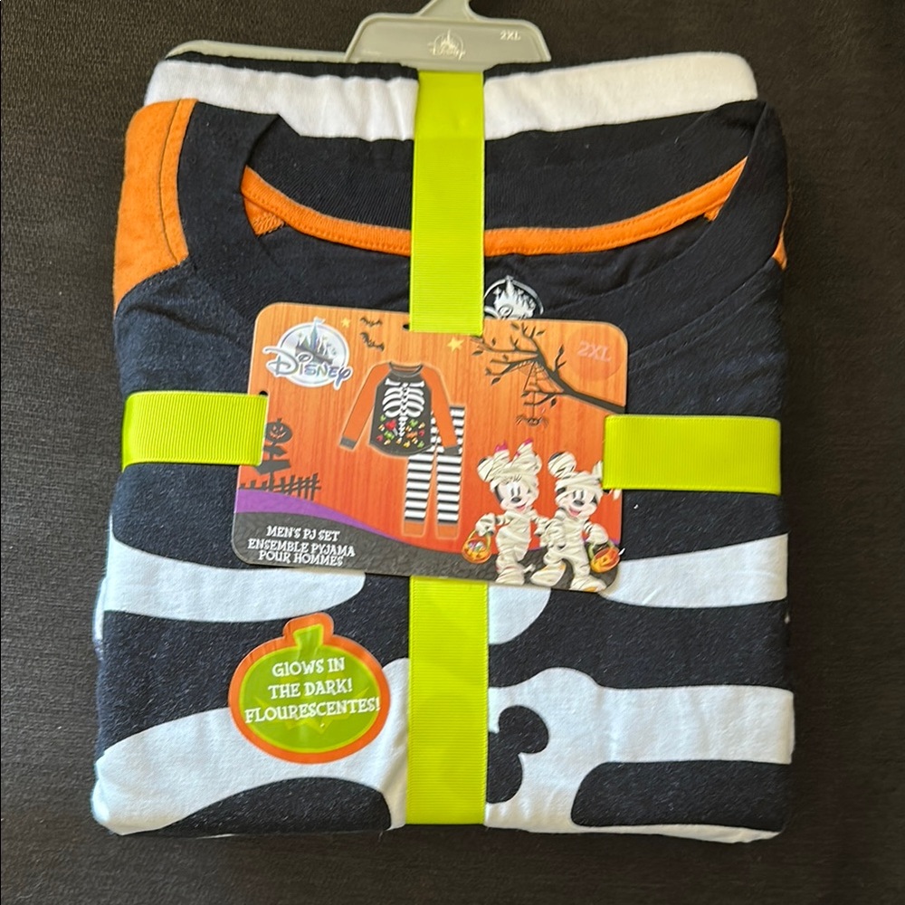 Disney Black and Orange Pajama Set for Cozy Nights